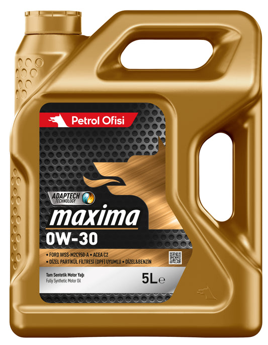 Maxima 0W-30 5L Fully Synthetic Engine Oil A5/B5 C2 FORD WSS-M2C950-A Fiat 95553